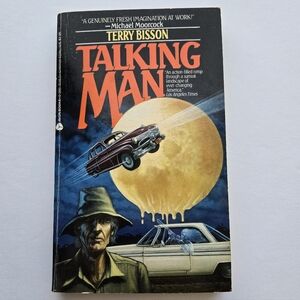 The Talking Man Terry Bisson 1987 1st Avon Printing Mass Market PB Vintage Good
